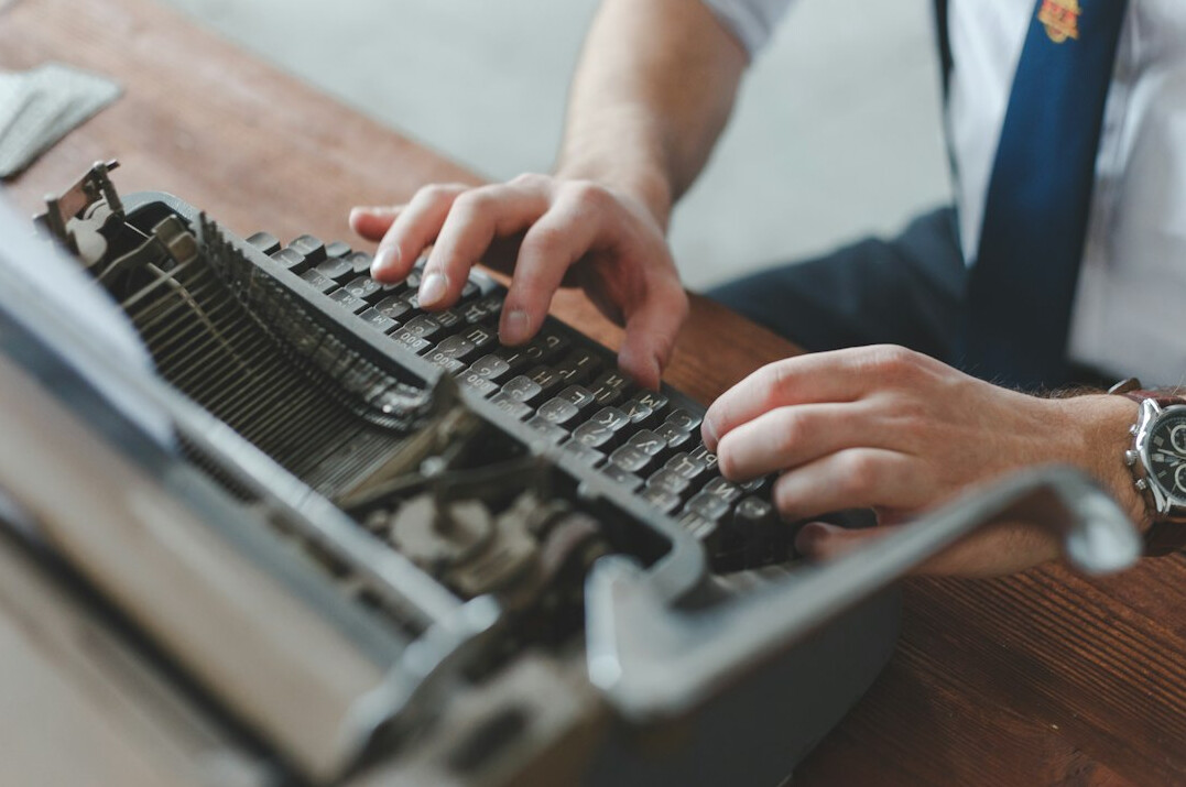 writer at typewriter